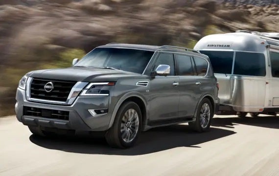 2023 Nissan Armada towing an airstream | Harbor Nissan in Port Charlotte FL
